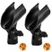 2 Pcs Universal Microphone Clip, Adjustable Mic Clip Holder for Mic Stand, Come with 5/8" Male to 3/8" Female Screw Adapter