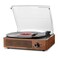 Vinyl Record Players Vintage Turntable for Vinyl Records with Speakers Belt-Driven Turntables Support 3-Speed, Bluetooth Wireless Playback, Headphone, AUX-in, RCA Line LP Vinyl Players