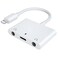 ELITEED 3in1 Lighting to 3.5mm,Headphone Adapter for iPhone, Dual Earphone Jack Audio and Charging Adapter,Headphone Splitter for iPhone 14/13/12/11/XS Max/XR/8/7 Plus /6/ iPad,Support iOS 10 to16