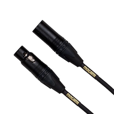 Mogami Gold STAGE-20 XLR Microphone Cable, XLR-Female to XLR-Male, 3-Pin, Gold Contacts, Straight Connectors, 20 Foot