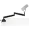 InnoGear Low Profile Mic Arm Boom Microphone Stand for Fifine AM8 K669B Elgato Blue Yeti HyperX QuadCast AT2020 Shure SM58 SM7B, with Shock Mount Mic Clip 3/8" to 5/8" Adapter (Black)
