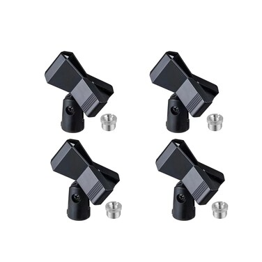 Rannsgeer Universal Microphone Clip Holder (4 Pack)