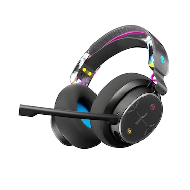 Skullcandy PLYR Multi-Platform Over-Ear Wireless Gaming Headset, Enhanced Sound Perception, 24 Hr Battery, AI Microphone, Works with Xbox Playstation and PC - Black