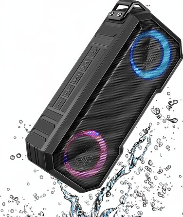 Dolphin New 2023 Diver Mini Water Bluetooth Speaker: Bass, Lights, 15-Hour Playtime, IPX7, Perfect for Party, Travel
