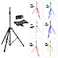 5 Core Speaker Stand Tripod Floor Tall Adjustable Up to 72 Inch DJ Studio Monitor Stands Pole Mount - SS ECO 1PK BLK WOB