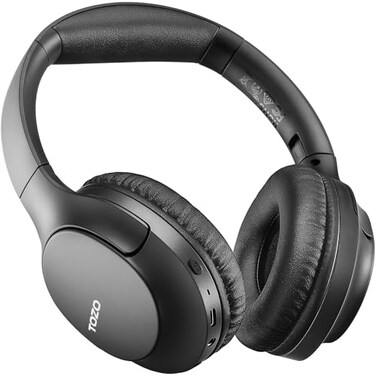 TOZO Bluetooth 5.4 Over Ear Headphones, ENC Call Noise Cancelling Mic, Foldable Wireless Headset, 70H Playback, Deep Bass Stereo Sound, Customizable EQ via Button &amp; App, for Travel and Home, Upgraded