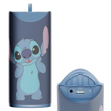 Disney Lilo and Stitch Wireless Bluetooth Speaker- Splashproof Rechargeable Wireless Speaker With 3 Hours Playtime/SD Slot/FM Radio- Stitch Stuff , Disney Stitch Gifts for Girls /Women/Men/All Fans