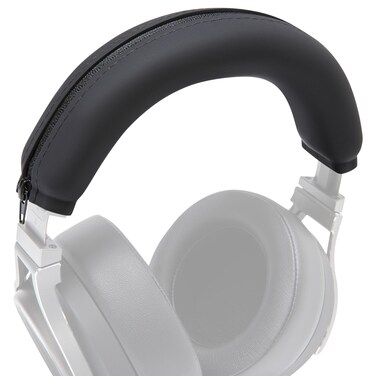 WC BandZ Virtuoso V2 - Silicone Headband Cover for Corsair Virtuoso Headphones by Wicked Cushions   Machine Washable, No More Flaking Leather   for Virtuoso Wireless, XT, and SE   Black