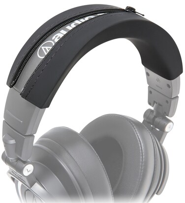 WC BandZ ATH - Upgraded Headband Cover for Audio Technica ATH M50X / M50XBT / M50 / M40X / M40 / M40FS / M30X / M30 / M20X / MSR7 by Wicked Cushions   Black