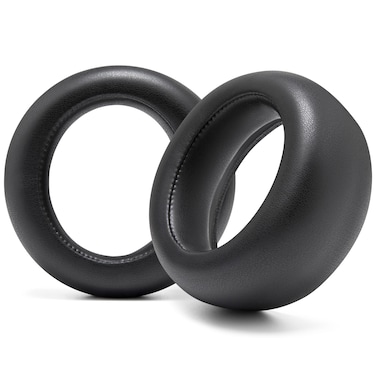WC PadZ Pulse Elite - Upgraded PU Leather Earpads Compatible with PS5 Pulse Elite by Wicked Cushions   Thicker Cushion &amp; Wider Opening   Black
