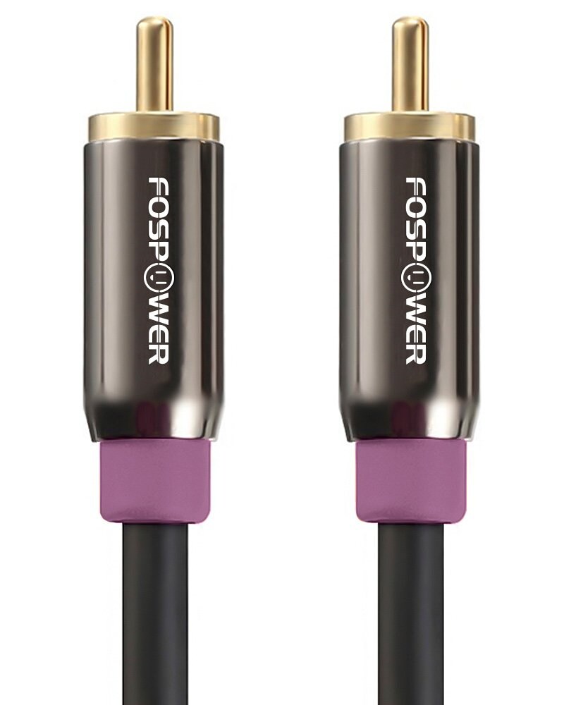 Fospower Fospower Rca To Rca Audio Subwoofer Cable rca 25 FT
