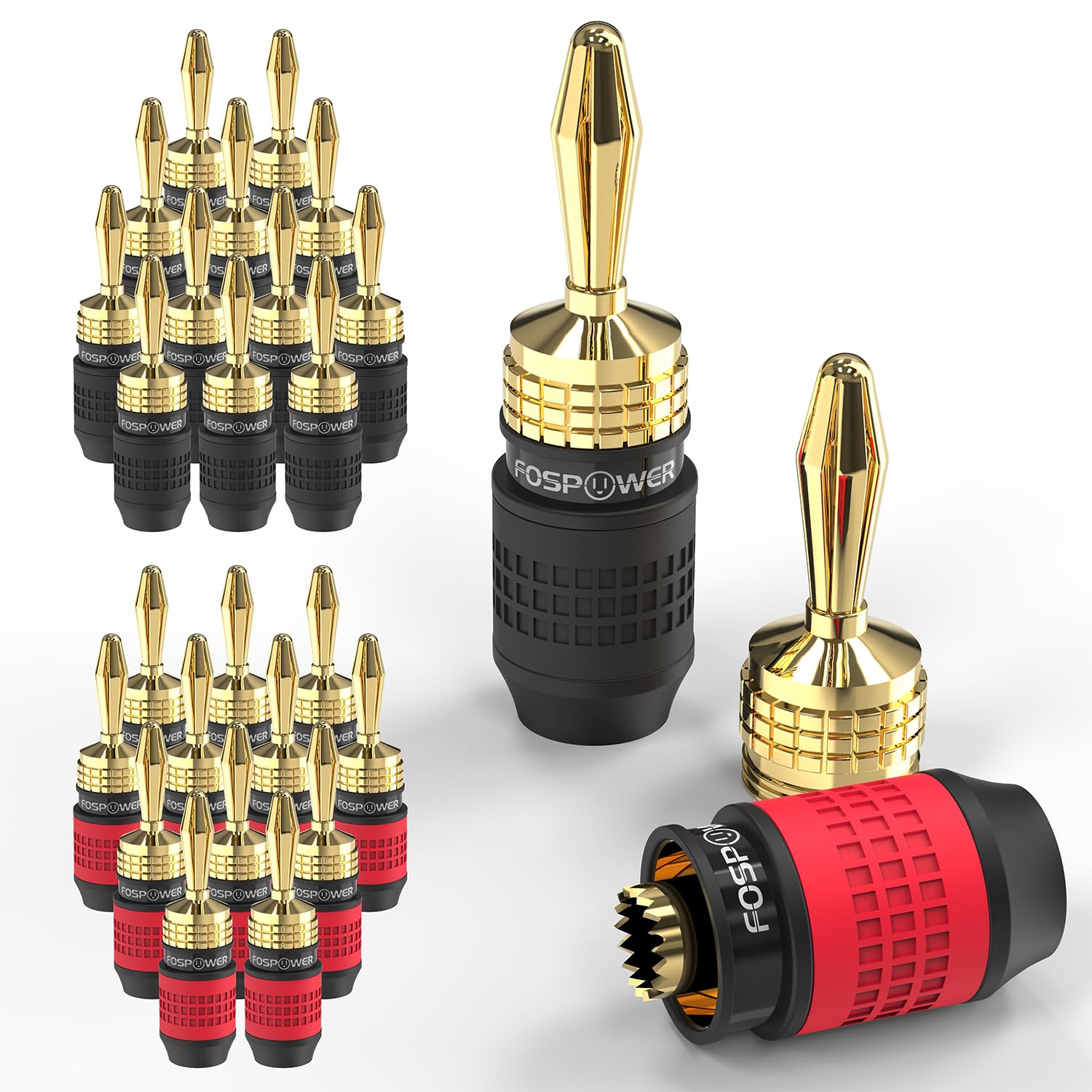 fospower Fospower Deadbolt Banana Plugs 12 Pairs