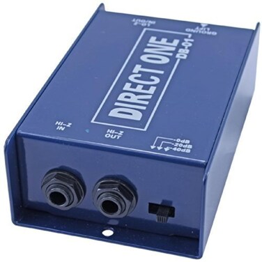 Passive Di direct box 1/4" instrument to balanced &amp; unbalanced XLR
