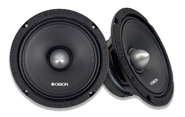 ORION Cobalt CM65 High Efficiency 6.5" Mid-Range Bullet Loudspeakers, 1000W Max Power, 250W RMS, 4 Ohm, 1.5" Voice Coil - Pro Car Audio Stereo, Midrange Speakers (Pair)