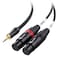 Cable Matters 3.5mm 1/8 Inch TRS to 2 XLR Cable 6 ft, Male to Female Aux to Dual XLR Breakout Cable