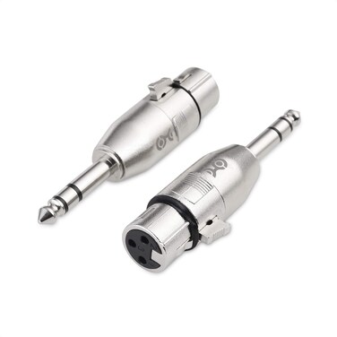 Cable Matters 2-Pack 6.35mm 1/4 Inch TRS to XLR Adapter - Male to Female