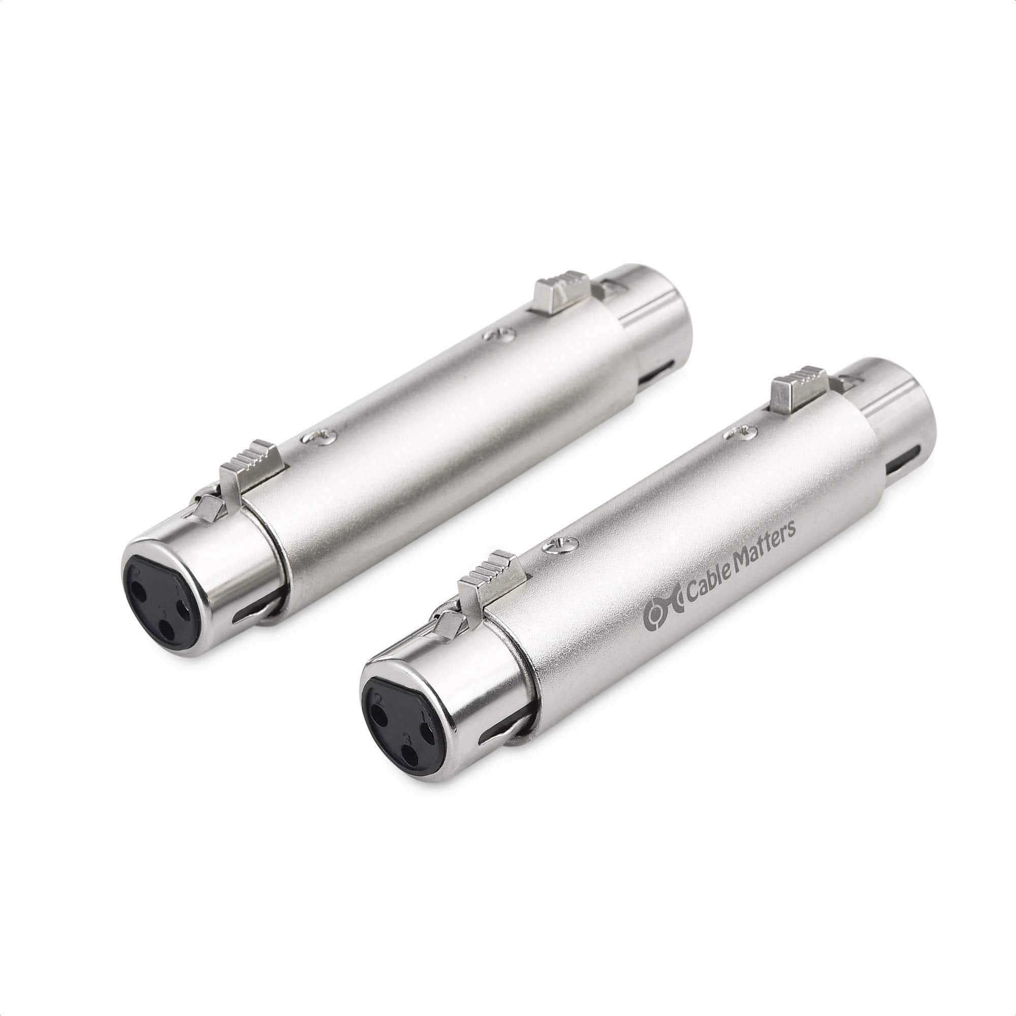 cablematters Cablematters 2-pack Xlr To Xlr Gender Changer Adapter Female To Female