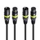 Cable Matters 2-Pack 22AWG Stage Light DMX Cable 25 ft / 7.6m with 3-Pin XLR Connector