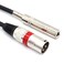 SiYear 6.35 mm 1/4" Female to XLR Male Adapter Cable,Quarter inch TS/TRS to XLR 3 Pin Interconnect Cable (5Feet-1.5M)