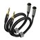 EBXYA 1/4'' TS Mono Guitar to XLR Male Unbalanced Cable 3 Ft, 6.35 Jack to XLR Cable, 2 Packs