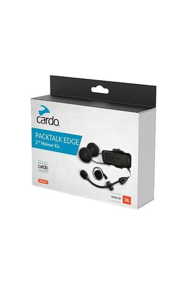 Cardo unisex adult Packtalk EDGE 2ND HELMET KIT With Sound By JBL, Black, One Size US
