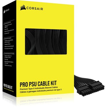 Corsair Premium Individually Sleeved Type-5 PSU Cables - Pro Kit - Black