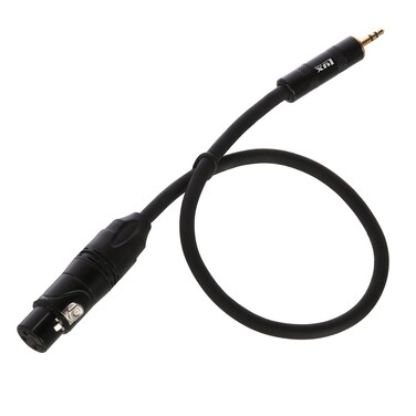 3.5Mm (1/8" Trs Mini Input) To XLR Female Star Quad Microphone Cable 3 Feet