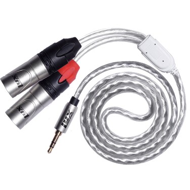 LyxPro Y-Cable 3.5mm TRS Male to 2 XLR Male Stereo Audio Y-Splitter Adapter Cable - 3 Feet