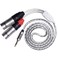 LyxPro Y-Cable 3.5mm TRS Male to 2 XLR Male Stereo Audio Y-Splitter Adapter Cable - 3 Feet
