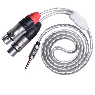 LyxPro Y-Cable 3.5mm TRS Male to Dual XLR Female Stereo Audio Y-Splitter Adapter Cable - 6 Feet