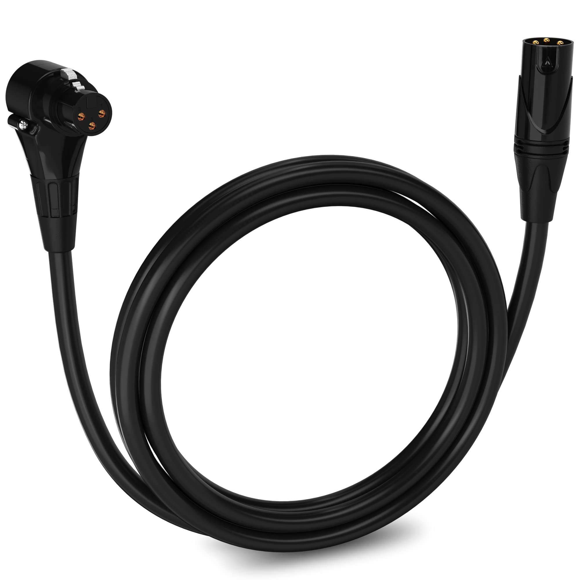 lyxpro Lyxpro 6 Feet Right Angle Xlr Female To Male 3 Pin Mic Cord xlr