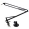 LyxPro DKR-1 Microphone Arm Stand Mount Adjustable Mic Boom Stand Swivel Mount Suspension Scissor &amp; Clip - Desk Attachment and Clamp, Supports Blue Yeti Snowball,Black