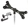 LyxPro TSM1 Microphone Music Stand Mount Holder for Tablet iPhone Ipad Smartphone and Android Adjustable 360 Degree Swivel Tilt Support Arms 3 to 11.5 Inch with Extra Detachable Clip