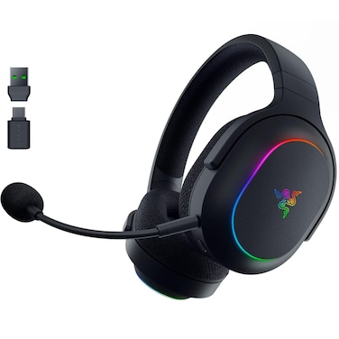 Razer Barracuda X Chroma Wireless Gaming Headset: 2.4GHz Wireless &amp; Bluetooth - Lightweight - Chroma RGB - 40mm Drivers - Cardioid Mic - 70 Hr Battery - for PC, Mac, PS5, Switch, Smartphone - Black
