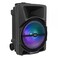 Pyle Wireless Portable PA Speaker System - 800W Powered Bluetooth Indoor &amp; Outdoor DJ Stereo Loudspeaker with MP3 AUX 3.5mm Input, Flashing Party Light &amp; FM Radio-PPHP1244B,Black