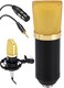 Pyle Cardioid Condenser Studio Microphone with Shock Mount Home Studio XLR to 3.5MM XLR Cable Included