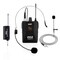 Pyle UHF Wireless Microphone System Kit - Portable Professional Cordless Microphone Set with Headset, Lavalier, Beltpack Transmitter, Receiver - Karaoke &amp; Conference