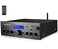 Pyle Wireless Bluetooth Power Amplifier System- 200W Dual Channel Sound Audio Stereo Receiver w/USB, SD, AUX, MIC w/Echo, Radio, LCD - Home Theater Entertainment via RCA, Studio Use, Black - PDA6BU.6