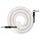 VOHALO Coil Guitar Cable 32 Feet/10M Instrument Coiled Curly Cord for Guitar Bass 1/4 inch Right Angle to Straight White