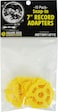 (10) Flat Yellow Plastic Record Adapters - Snap in Inserts to Make 7" 45rpm Records Fit on Standard Vinyl Record Turntables #07MR10YE