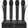 MELONARE 4-Channel Wireless Microphone System, UHF Compact Cordless Mic Set w/ 4x10 Frequencies, 200ft Range, Dynamic Handheld Microphone for Singing, Karaoke, Church, DJ, Wedding (MWM-41-4H)