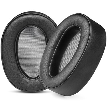 WC Thick Earpads for Sony Wh-900N and MDR-100ABN Headphones by Wicked Cushions - Soft PU Leather Cushions, Luxurious Noise Isolating Memory Foam, Added Thickness   Black