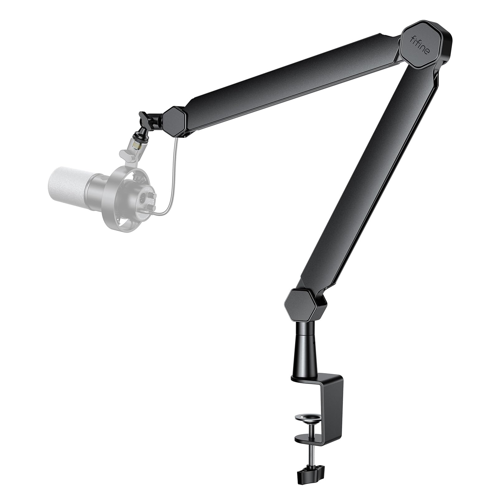 nonfood_fifine Nonfood_fifine Fifine Mic Boom Arm Microphone Stand With Cable Management Channel 20 MM