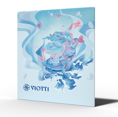 Viotti Violin Strings 4/4 Full Set   Medium Tension Synthetic-Core Strings with Gold E String for Brilliance, Power &amp; Projection, Silver Wound D &amp; G Strings, and Aluminum Wound A String