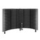 TRUE NORTH Microphone Isolation Shield w/Desk Feet and Stand Mount - Portable Vocal Booth Sound Booth Recording Equipment, Mic Shield Portable Recording Booth, Microphone Shield Portable Sound Booth