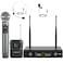 Phenyx Pro Wireless Microphone System,Metal Wireless Mic Set w/Handheld/Bodypack/Headset/Lapel Mics,2 x 30 UHF Frequencies, 200 ft Range, Microphone for Singing, Karaoke, Church (PTU-52-1H1B)