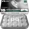 PQ Wax Ear Plugs for Sleeping, Swimming - 15 Soft Noise Cancelling Silicone Gel Wax Earplugs for Sleep and Swimmers, Ear Protection with Sound Blocking Level of 32 Db, (15-Pillows), Color: White