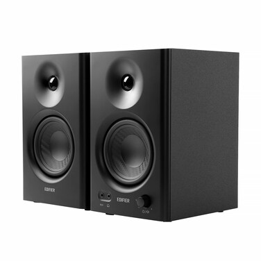 Edifier MR4 Powered Studio Monitor Speakers, 4" Active Near-Field Reference Speaker - Black (Pair)