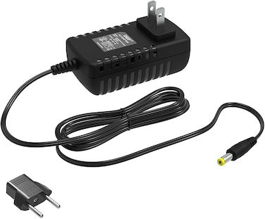 HQRP 6V AC Adapter Compatible with Akai MPK2 MPK25 MPK49 MPK61 MPK88 MPK249 MAX49 Keyboard Power Supply Cord Adaptor [UL Listed] + Euro Plug Adapter