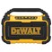 DEWALT 20V MAX Bluetooth Speaker, 100 ft Range, Durable for Jobsites, Phone Holder Included, Lasts 8-10 Hours with Single Charge (DCR010)